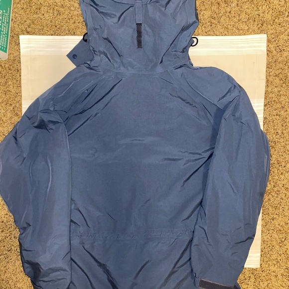 Mens Med Vintage Lowe Alpine Jacket Waterproof Windbreaker Rain Coat M Blue - Picture 6 of 10